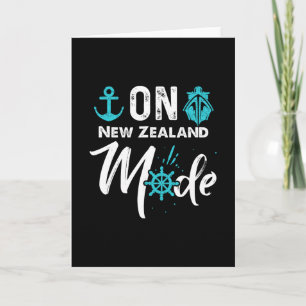Auf Neuseeland Mode Kreuzfahrt Shirt Neuseelands H Karte