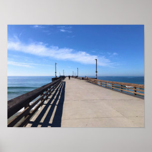 Auf Newport Pier, Newport Beach, Kalifornien Poster