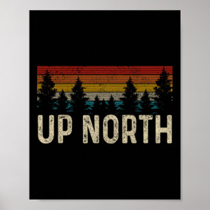 Auf Nord Vintages Wanderparadies Camping Alaska Pn Poster