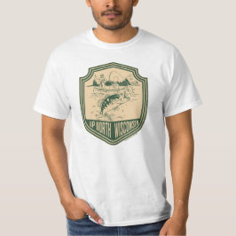 Auf Nordwisconsin Abzeichen T-Shirt