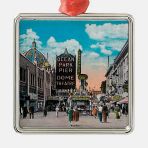Auf Ozean-Front, Ozean-Park Nord schauen Silbernes Ornament