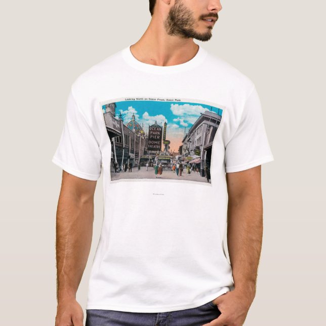 Auf Ozean-Front, Ozean-Park Nord schauen T-Shirt (Vorderseite)