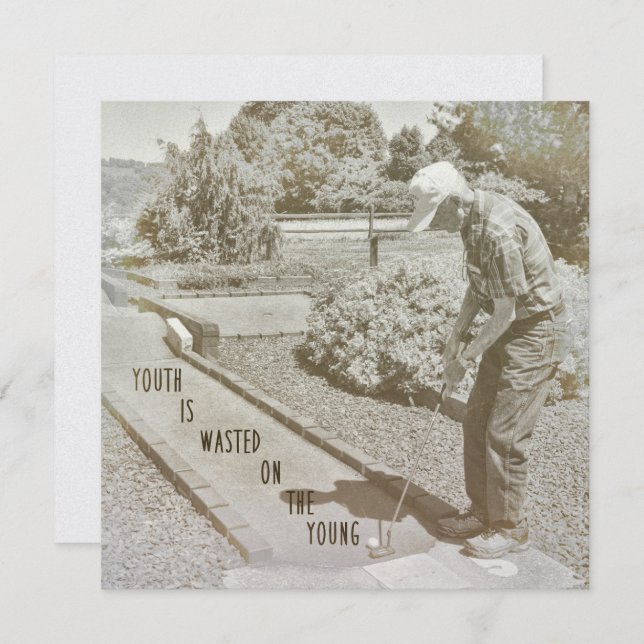 AUF PAR 5,25 x 5,25 Karte (Vorne/Hinten)