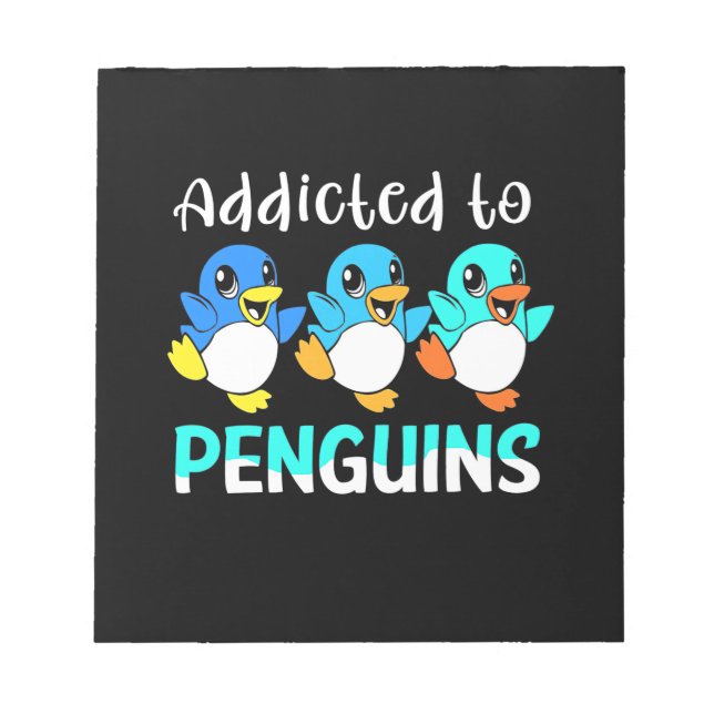 Auf Pinguine aufgepasst Notizblock (Vorderseite)