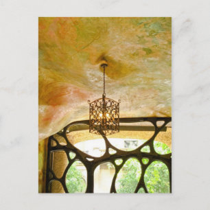 Auf Postkarte hängend