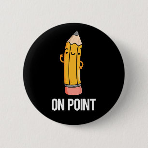 Auf Punkt Funny Pencil Pub Dark BG Button