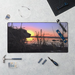 Auf Punkt in der Ente Blind Schreibtischunterlage