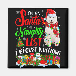 Auf Santas unartiger Liste Xmas Amerikanischer Esk Magnet