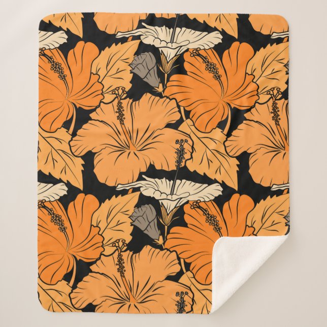 Auf schwarzem Hintergrund. Raster handgezeichnete  Sherpadecke (Vorderseite)