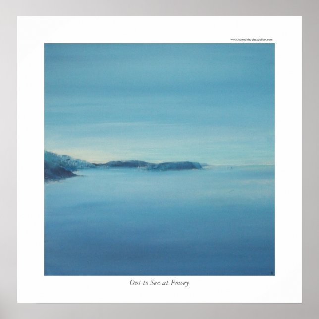 Auf See in Fowey Poster (Vorne)