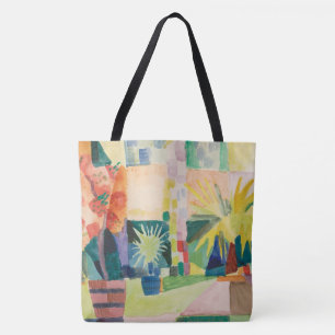 "Auf See Thun" arbeiten Kunsttaschen im Garten