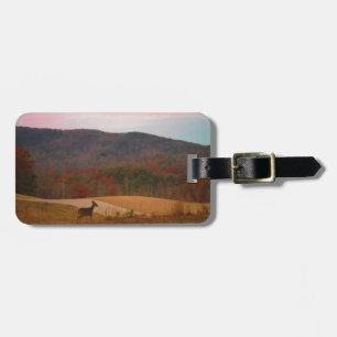 Auf Sonnenuntergang angelegter Golfplatz Gepäckanhänger