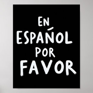 Auf Spanisch Bitte Spanischlehrer 1 Poster