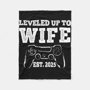 Auf Stufe Ehefrau 2025 Funny Just Married Gamer T Fleecedecke