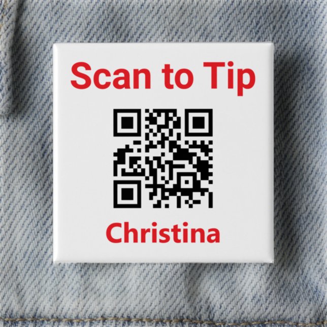 Auf Tipp scannen. Personalausweis QR-Code auf Button (Von Creator hochgeladen)