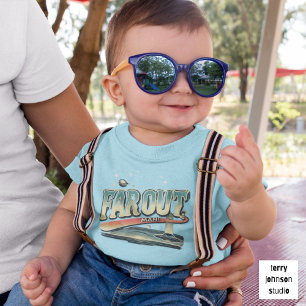 Auf Truckin'Retro 60er Personalisiert Blue behalte Kleinkind T-shirt
