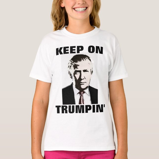 AUF TRUMPIN', DONALD TRUMP-T - Shirt behalten (Vorderseite)