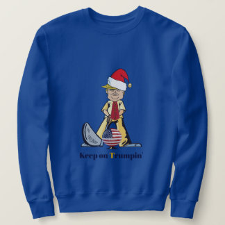 Auf Trumpins Sweatshirt behalten