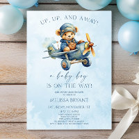 Auf und ab! Airplane Teddy Bear Baby Dusche