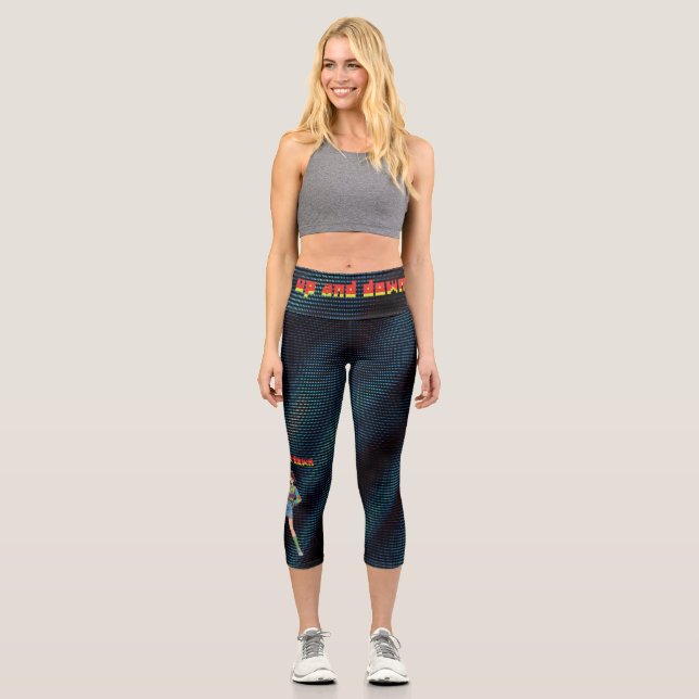 Auf Und Ab Capri Leggings (Vorderseite)