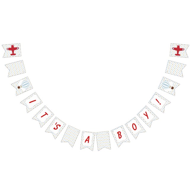 Auf und ab! Es ist ein Baby-Duschbanner Wimpelkette (Alle)