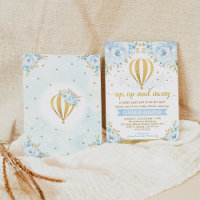 Auf und ab Heißluftballon Babydusche