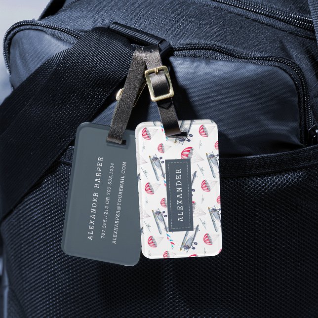 Auf und ab Personalisiert Gepäckanhänger (Von Creator hochgeladen)