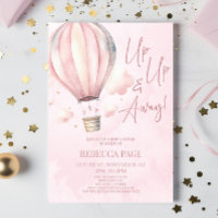 Auf und ab! Pink Hot Air Ballon Babydusche