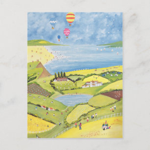 Auf und ab postkarte