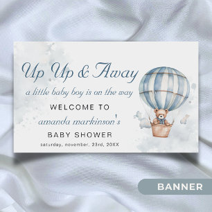 Auf und ab! Teddy Bear Baby Dusche Willkommen Banner