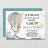 Auf und ab Tiere in Maske Babydusche per Post