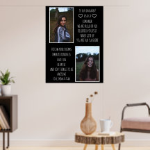 Auf unsere Tochternachricht Foto Collage