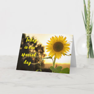 AUF UNSERER "JAHRESZEITLICHEN" LIEBE/SONNENBLUME KARTE