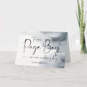Auf unserer Seite Boy am Hochzeitstag Vielen Dank, Karte