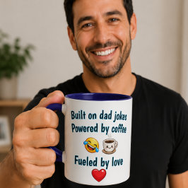 Auf Väter-Witzen aufgebaut Tasse