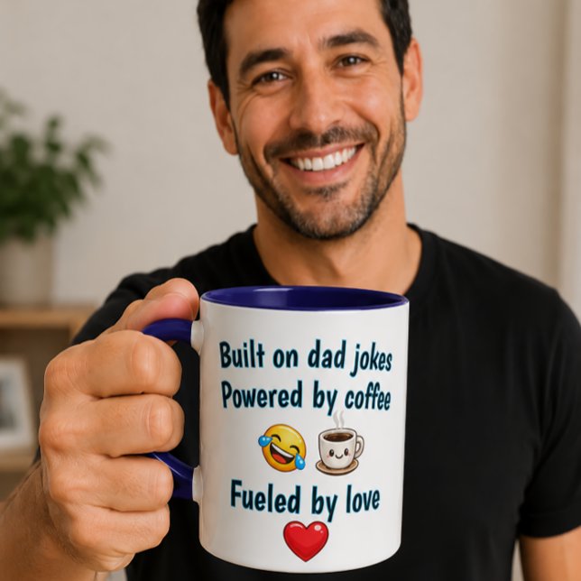 Auf Väter-Witzen aufgebaut Tasse (Von Creator hochgeladen)