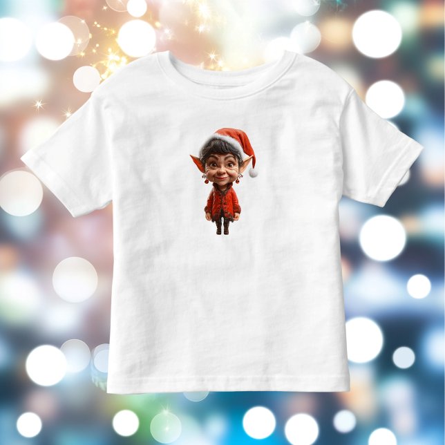 Auf! Weihnachts-Elf-Kleinkind-T-Shirt Kleinkind T-shirt (Von Creator hochgeladen)