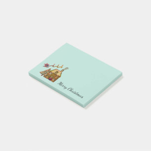 Auf Weihnachtsabend Post-it Klebezettel