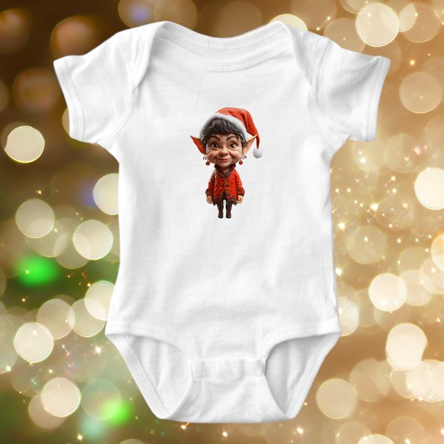 Auf! Weihnachtself Baby Bodysuit Strampler (Von Creator hochgeladen)