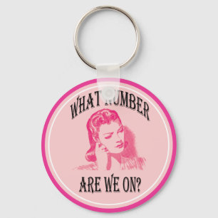 Auf welcher Nummer sind wir? Schlüsselanhänger