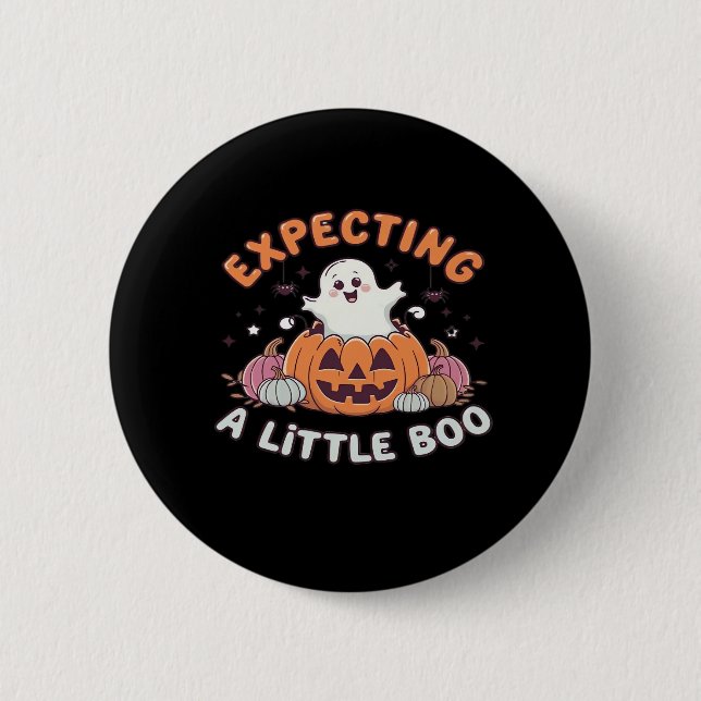 Auf wenig Boo zu warten Button (Vorderseite)