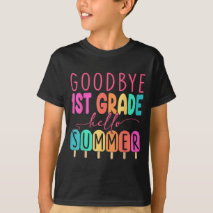 Auf Wiedersehen 1. Klasse Hallo Sommer 2026 Erste T-Shirt