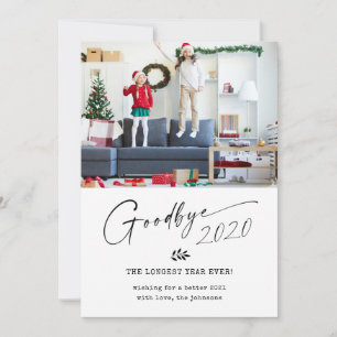 Auf Wiedersehen 2020 Längstes Jahr Aller Zeiten Feiertagskarte