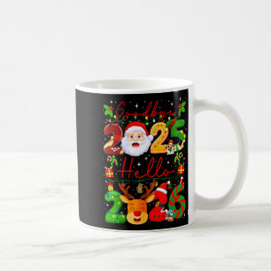 Auf Wiedersehen 2025 Hallo 2026 Frohes Neues Jahr  Kaffeetasse