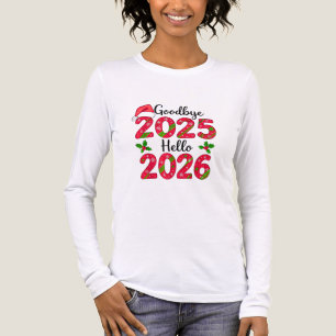 Auf Wiedersehen 2025 Hallo 2026 Frohes Neues Jahr Tri-Blend Shirt