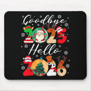 Auf Wiedersehen 2025 Hallo 2026 Frohes Silvester C Mousepad