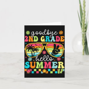 Auf Wiedersehen 2. Klasse Hallo Sommer Letzter Sch Karte