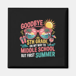 Auf Wiedersehen 5. Klasse Hallo Sommer Mittelschul Magnet