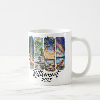 „Auf Wiedersehen 9 bis 5, Hallo 2025“ Kaffeetasse
