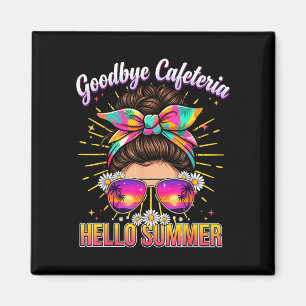 Auf Wiedersehen Cafeteria Hallo Sommer Lunch Lady Magnet